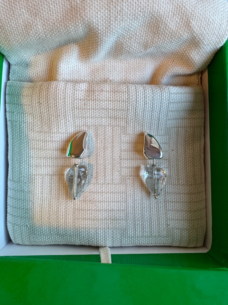 Bottega Veneta Prisma Stud Earrings Nwt (Ss26)